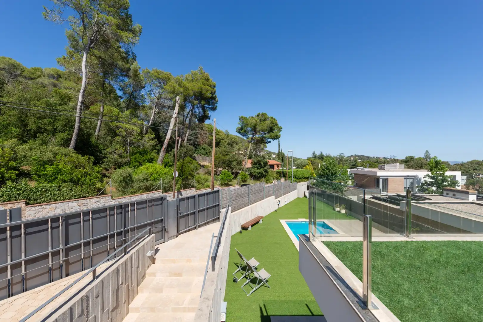Jardí de Casa o xalet en venda en Matadepera amb Aire condicionat, Calefacció i Jardí privat