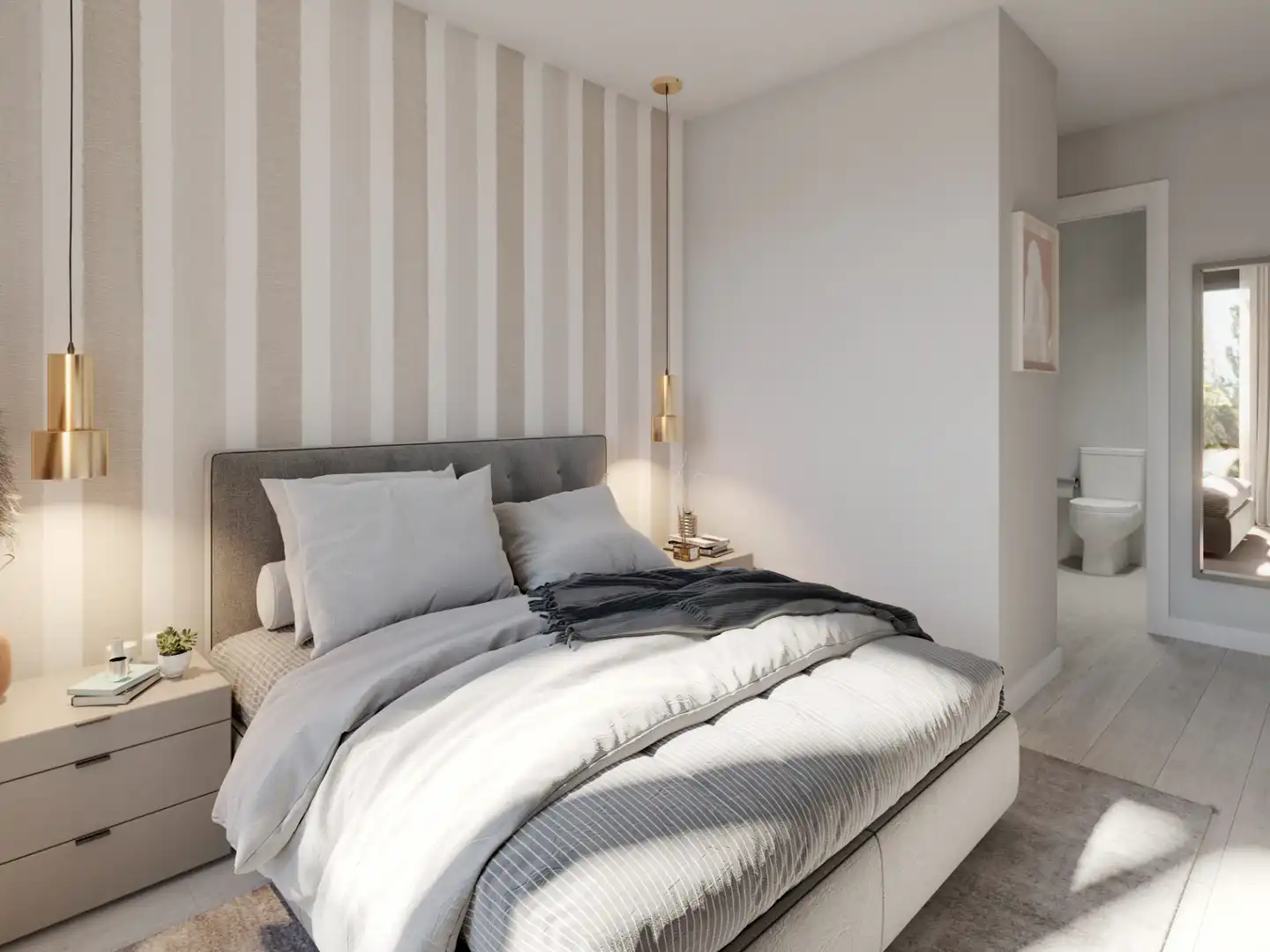 Schlafzimmer von Wohnung zum Verkauf in Las Rozas de Madrid mit Klimaanlage, Heizung und Terrasse