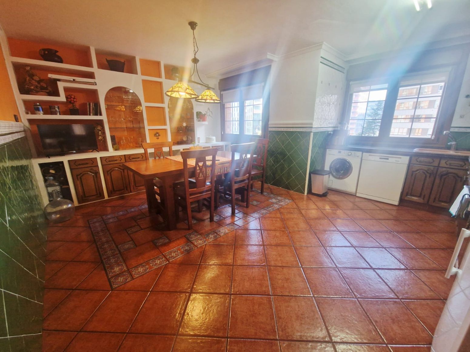 Kitchen of Flat for sale in Avilés  with Heating, Parquet flooring and Terrace