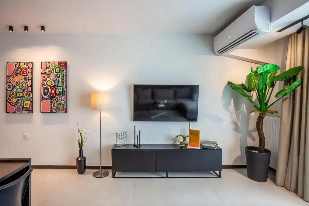Sala de estar de Piso de alquiler en Granollers con Aire acondicionado, Amueblado y Microondas