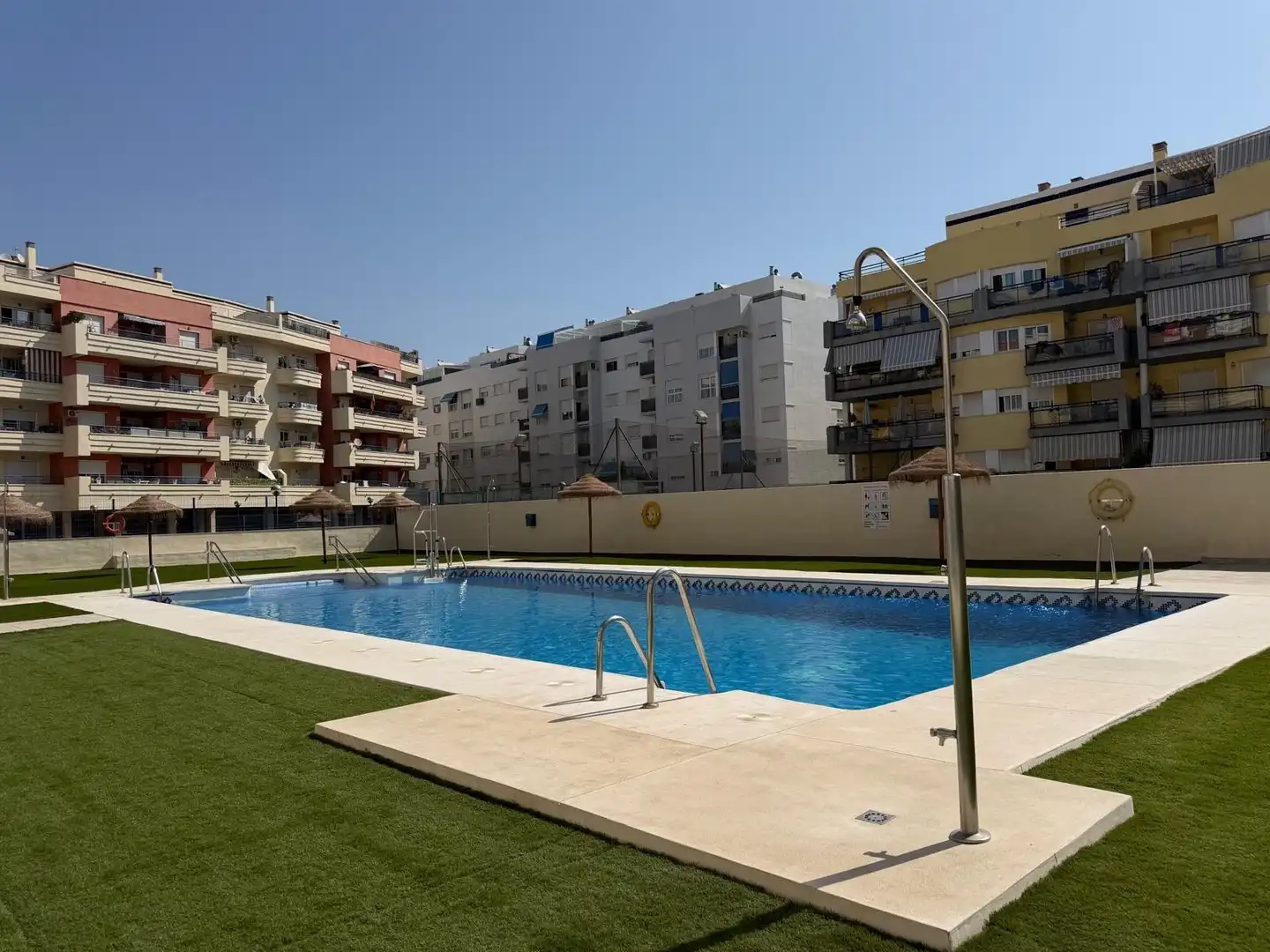 Swimming pool of Apartments for sale in Mijas  with Private garden, Furnished and Community pool