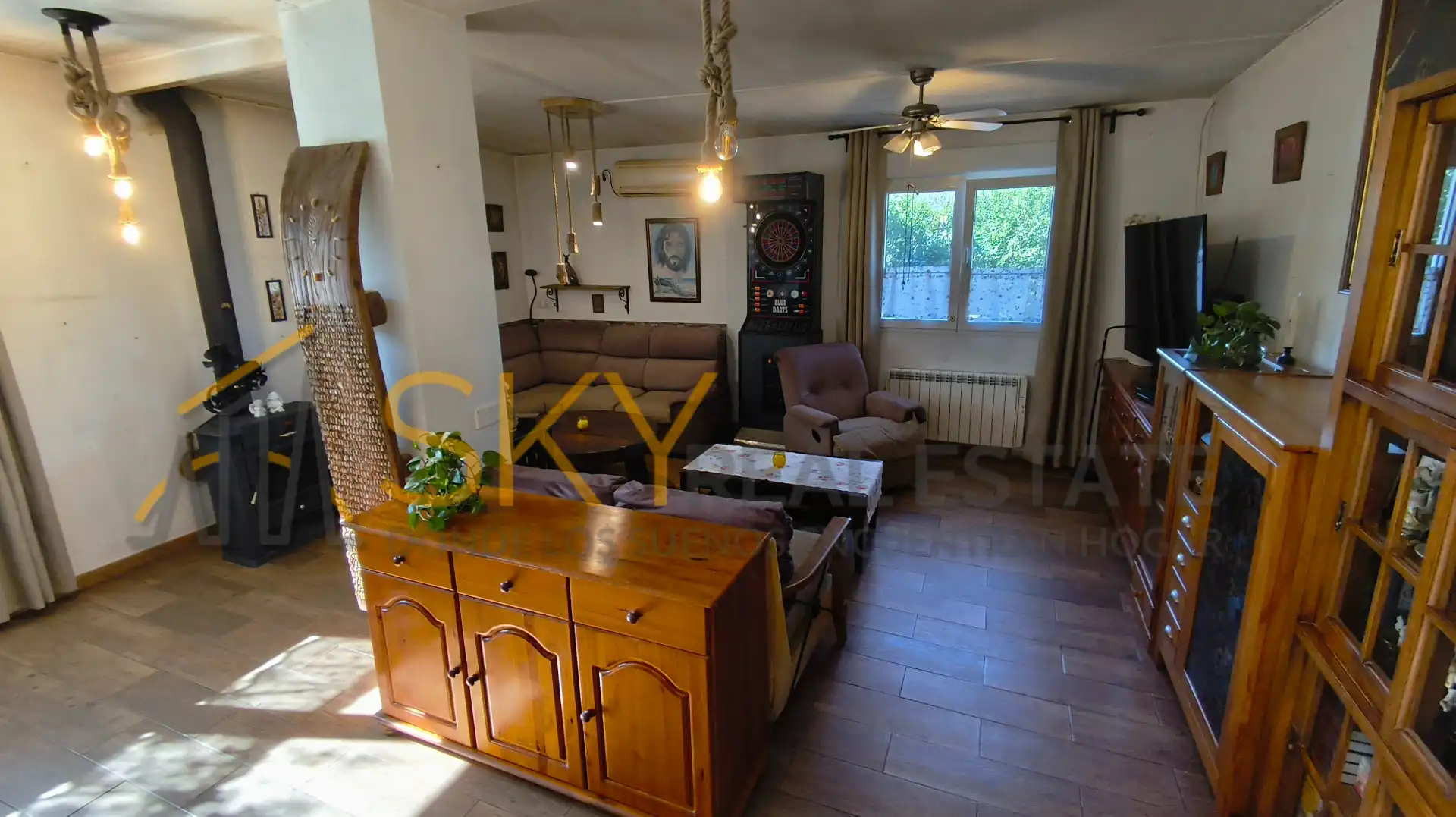 Wohnzimmer von Haus oder Chalet zum Verkauf in Llombai mit Möbliert