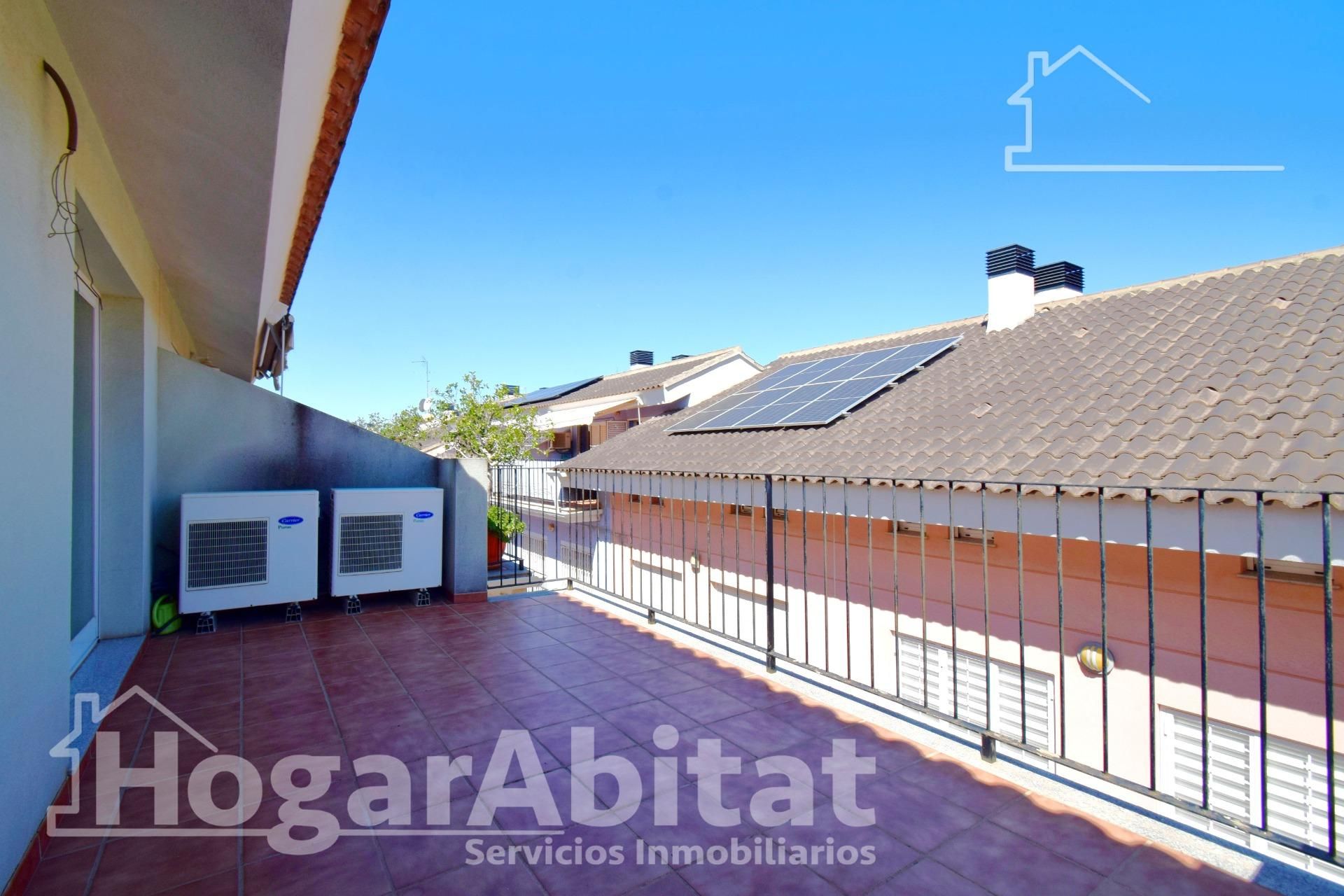 Terrassa de Casa adosada en venda en Moncada amb Aire condicionat, Calefacció i Terrassa