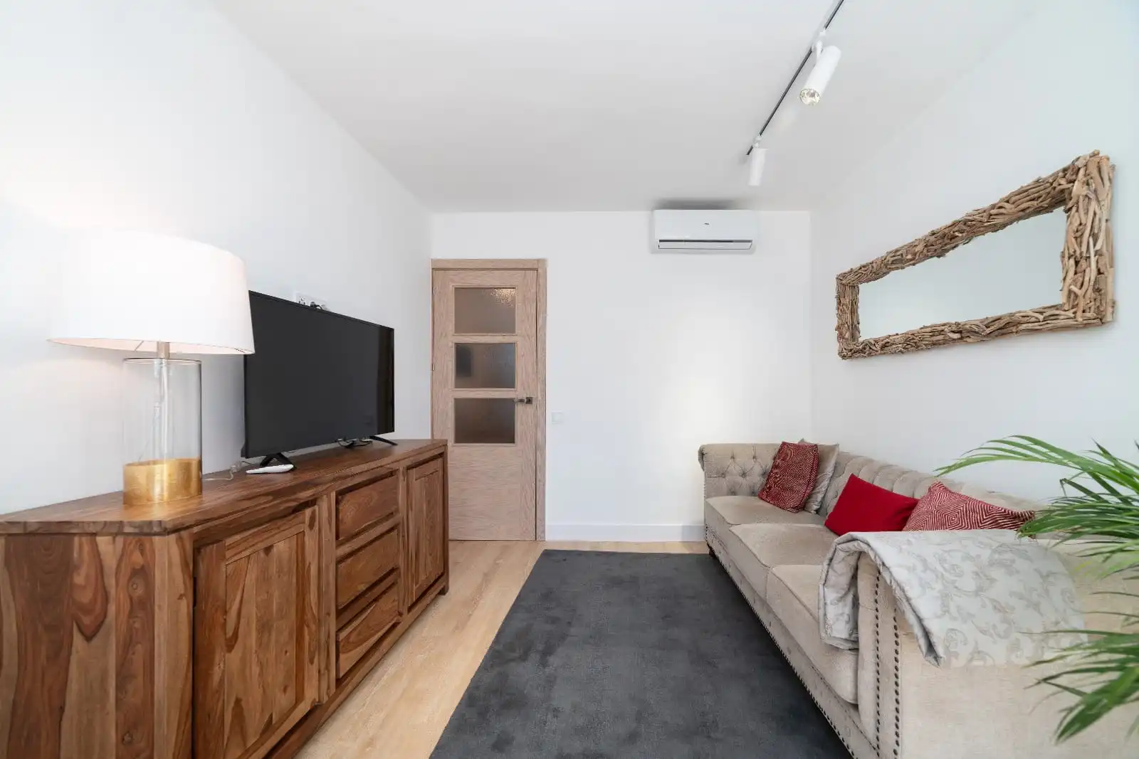 Sala de estar de Ático de alquiler en Barcelona con Aire acondicionado, Calefacción y Parquet