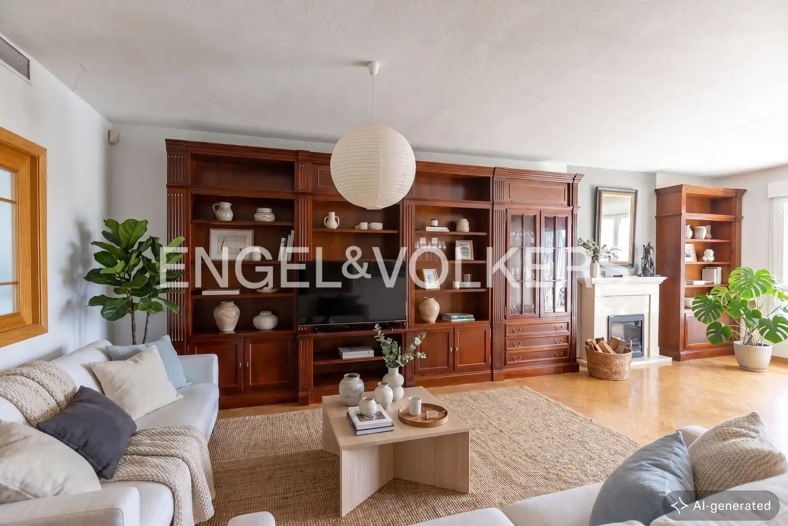 Living room of Houses for sale in Madrid  with Air Conditioner, Heating and Private garden