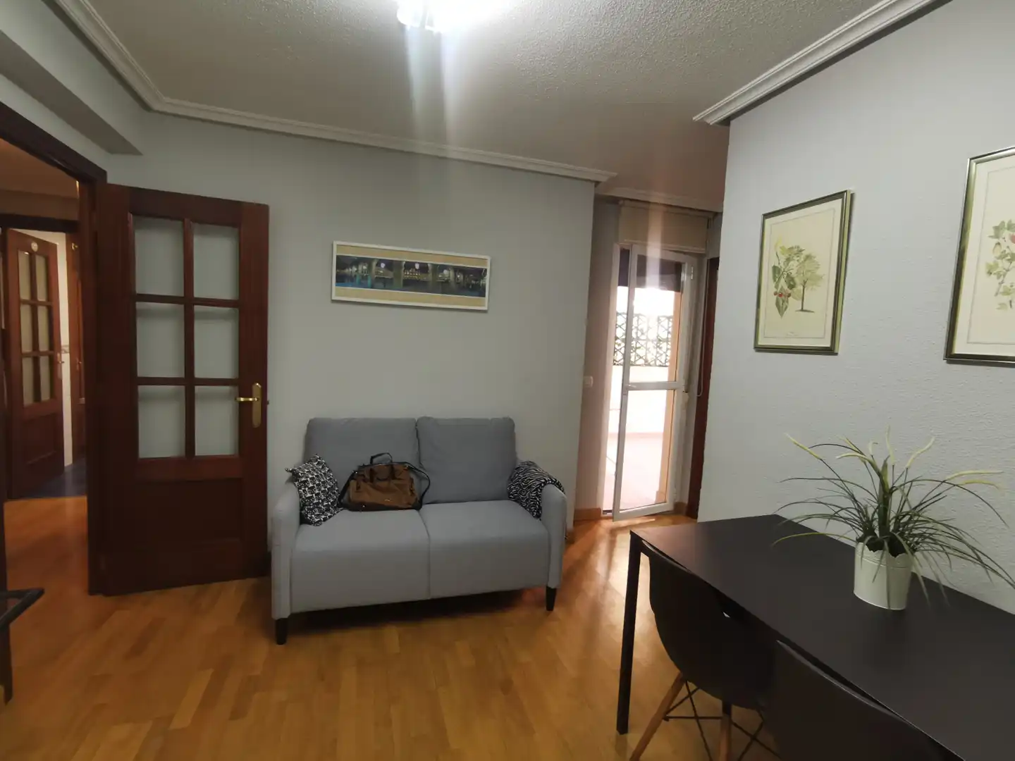 Wohnzimmer von Wohnungen zur Miete in Salamanca mit Heizung, Parkett und Terrasse