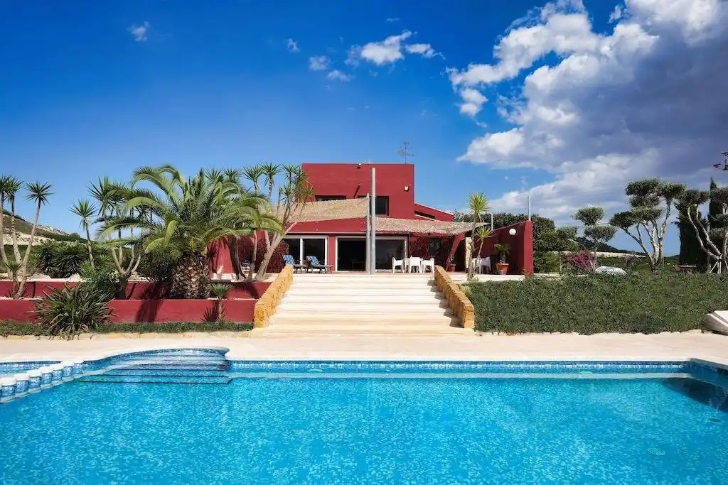 Schwimmbecken von Country house zum Verkauf in Orihuela mit Privatgarten, Terrasse und Möbliert