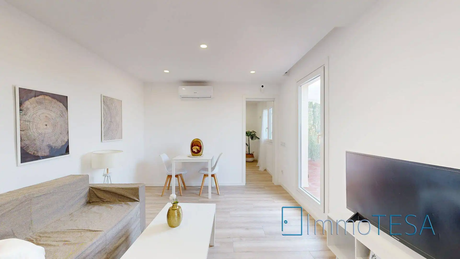 Sala de estar de Ático en venta en Barberà del Vallès con Aire acondicionado, Parquet y Terraza