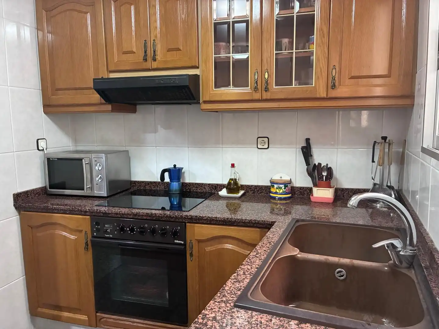 Kitchen of Flat for sale in Cullera  with Oven and Balcony