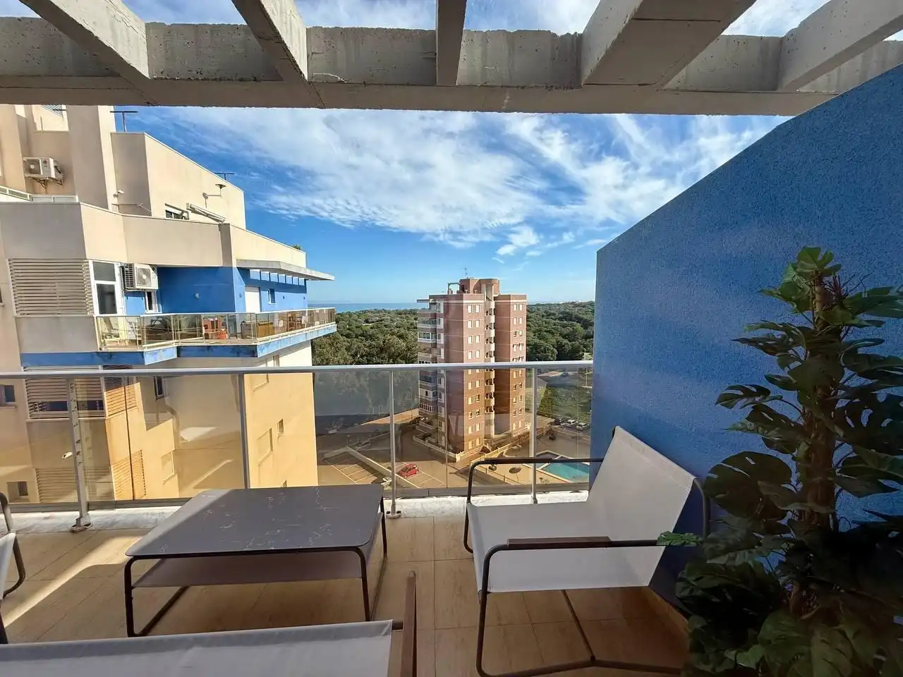 Terraza de Apartamento en venta en Guardamar del Segura con Aire acondicionado, Jardín privado y Terraza