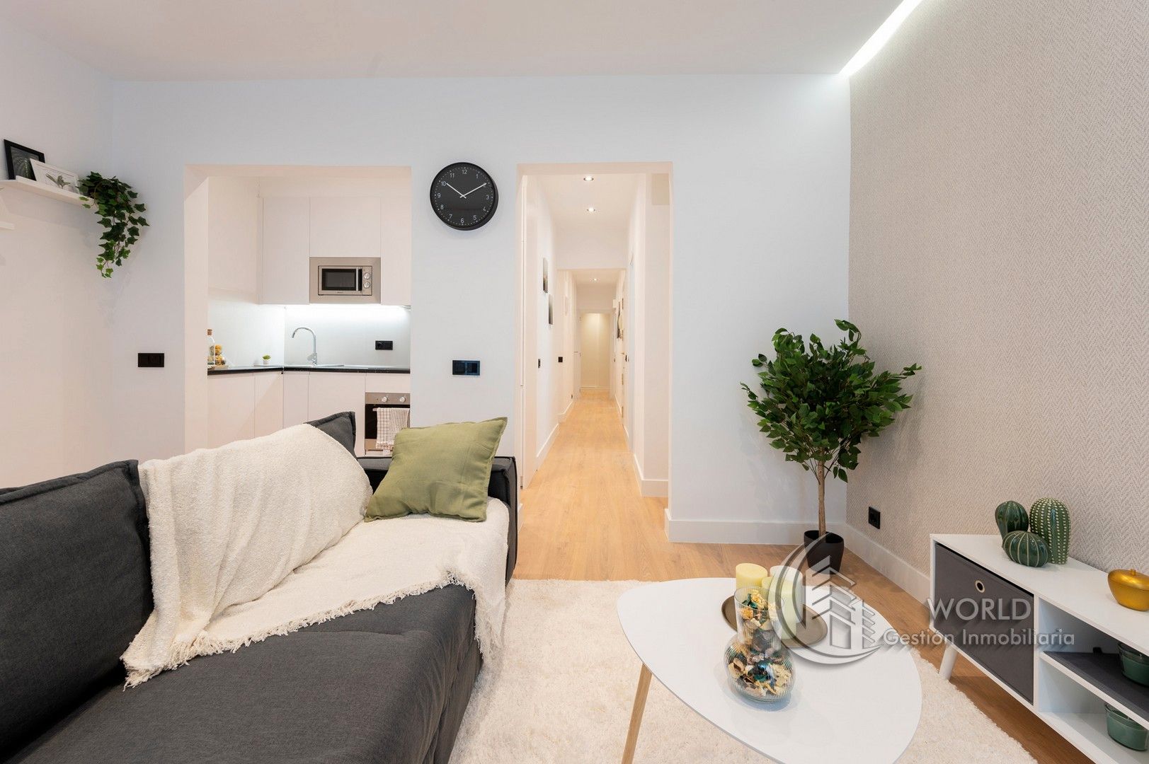 Living room of Flat for sale in  Madrid Capital  with Air Conditioner, Heating and Parquet flooring