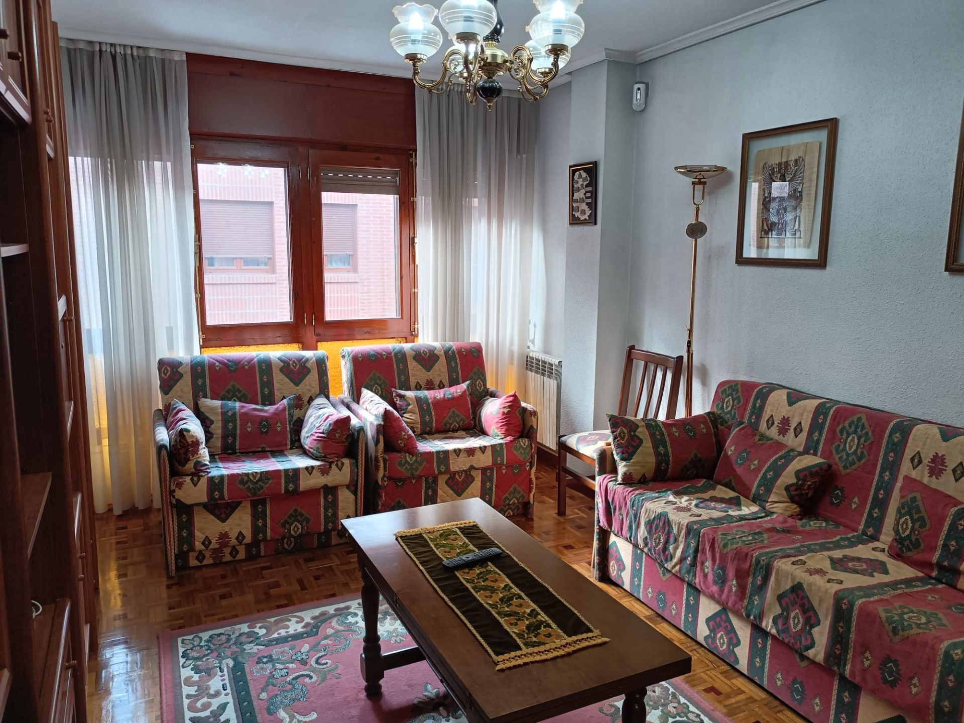 Living room of Apartment to rent in Aguilar de Campoo  with Heating, Parquet flooring and Storage room