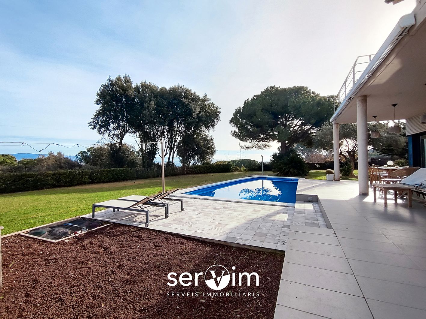 Piscina de Casa o xalet en venda en Bescanó amb Aire condicionat, Calefacció i Jardí privat