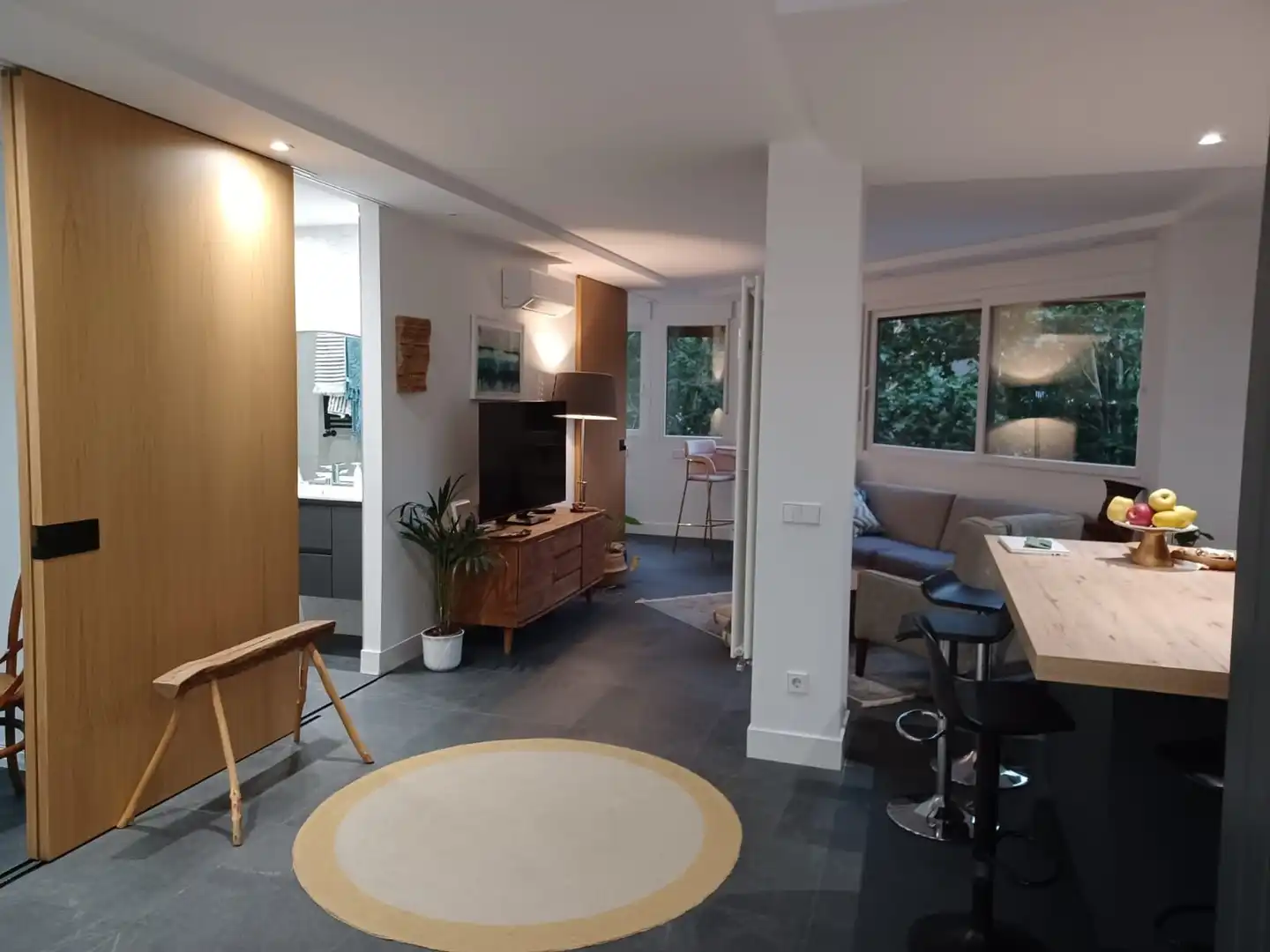 Living room of Flat for rent in Madrid  with Air Conditioner, Heating and Terrace