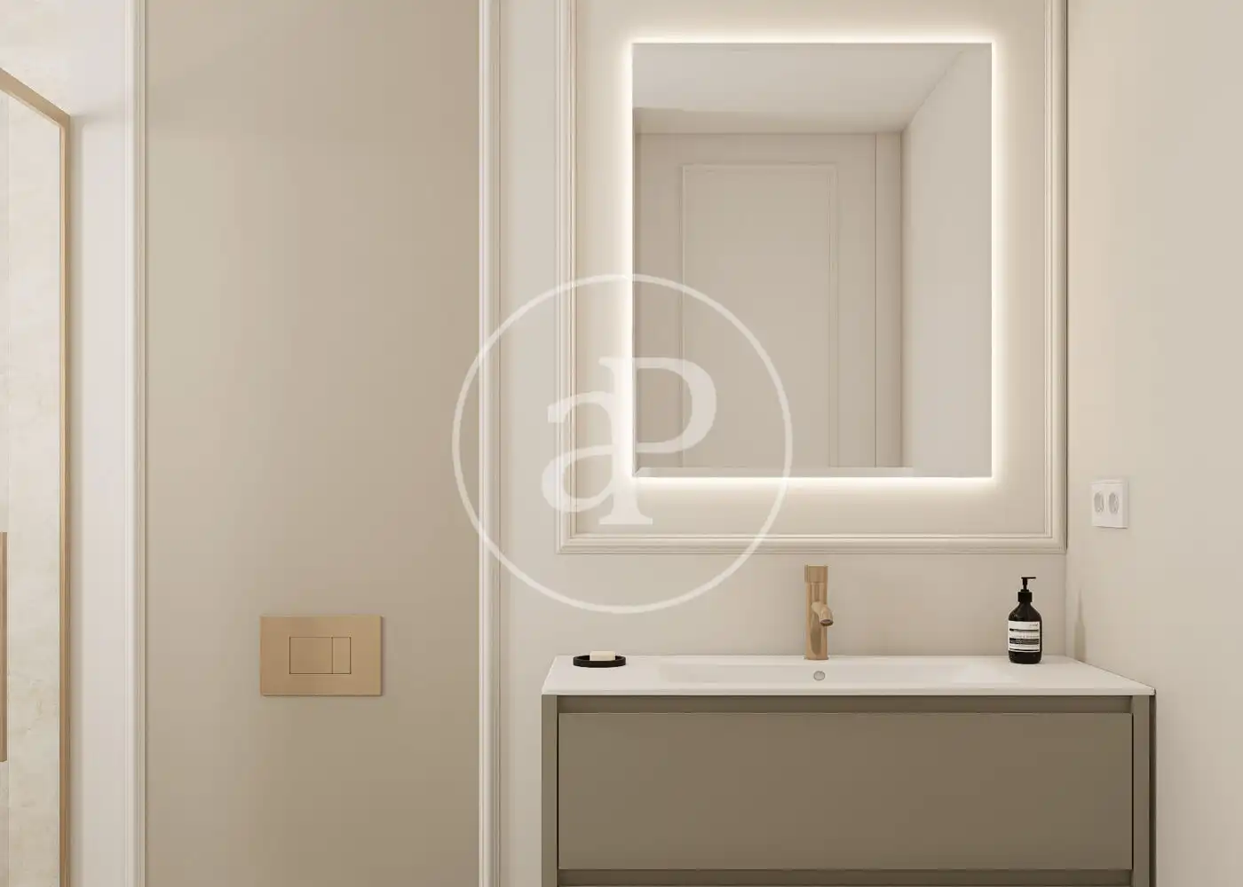 Badezimmer von Wohnung zum Verkauf in Madrid mit Klimaanlage, Heizung und Möbliert