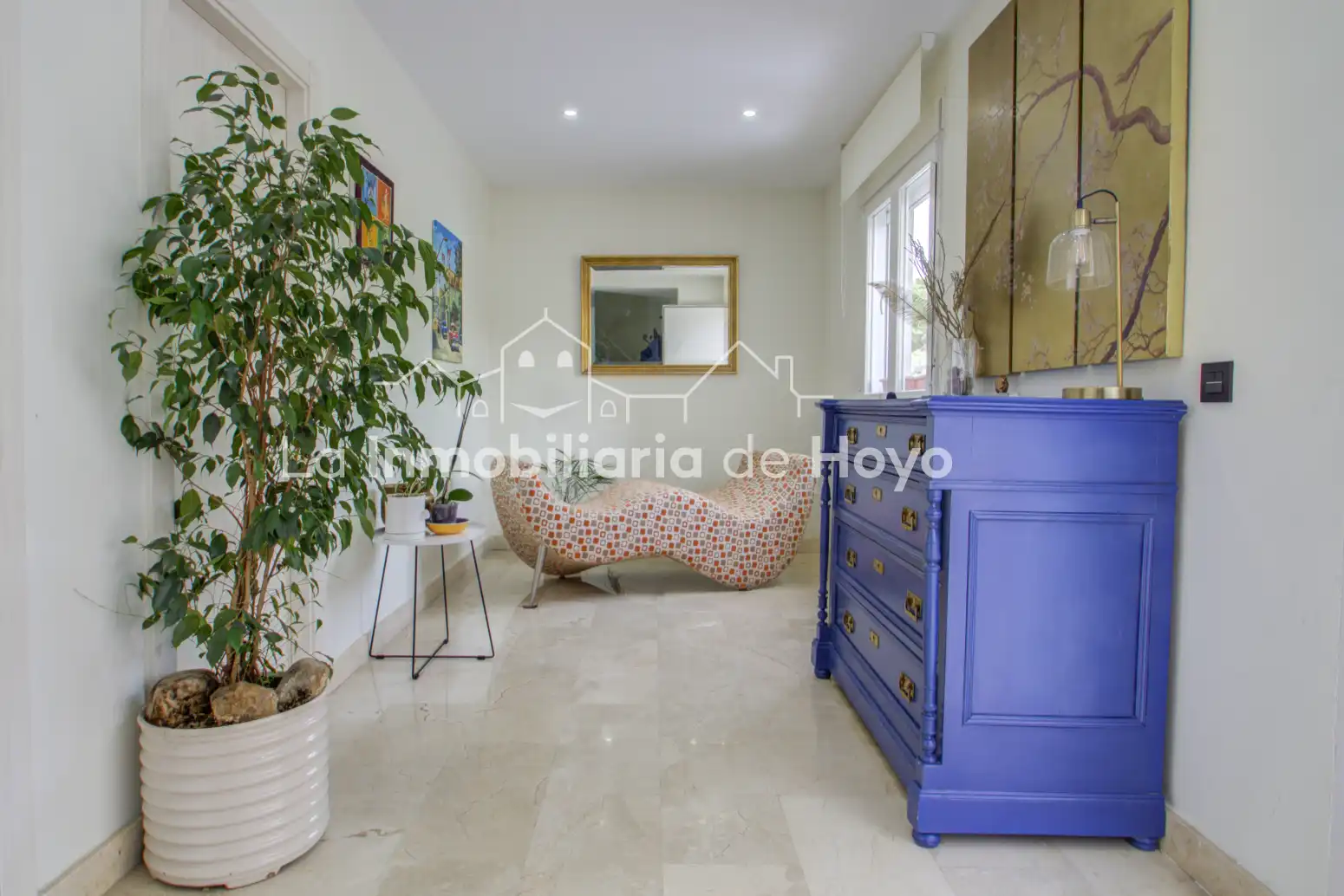 Sala de estar de Casa o chalet en venta en Hoyo de Manzanares con Aire acondicionado, Calefacción y Jardín privado