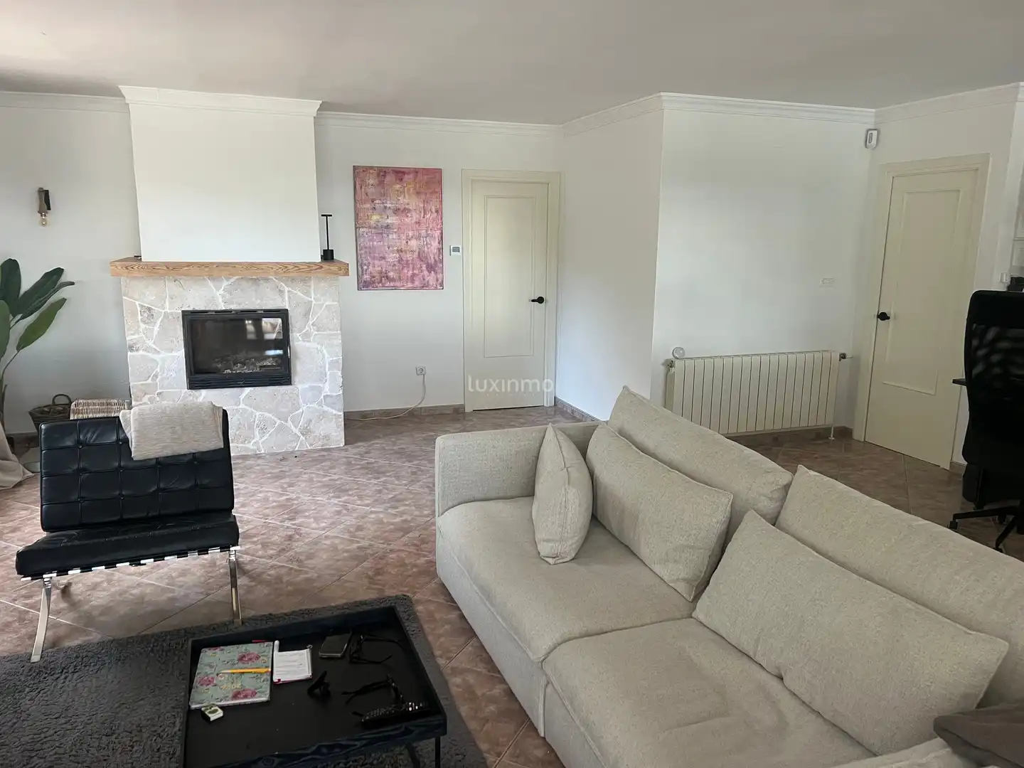 Wohnzimmer von Haus oder Chalet zum Verkauf in Finestrat mit Klimaanlage, Heizung und Terrasse