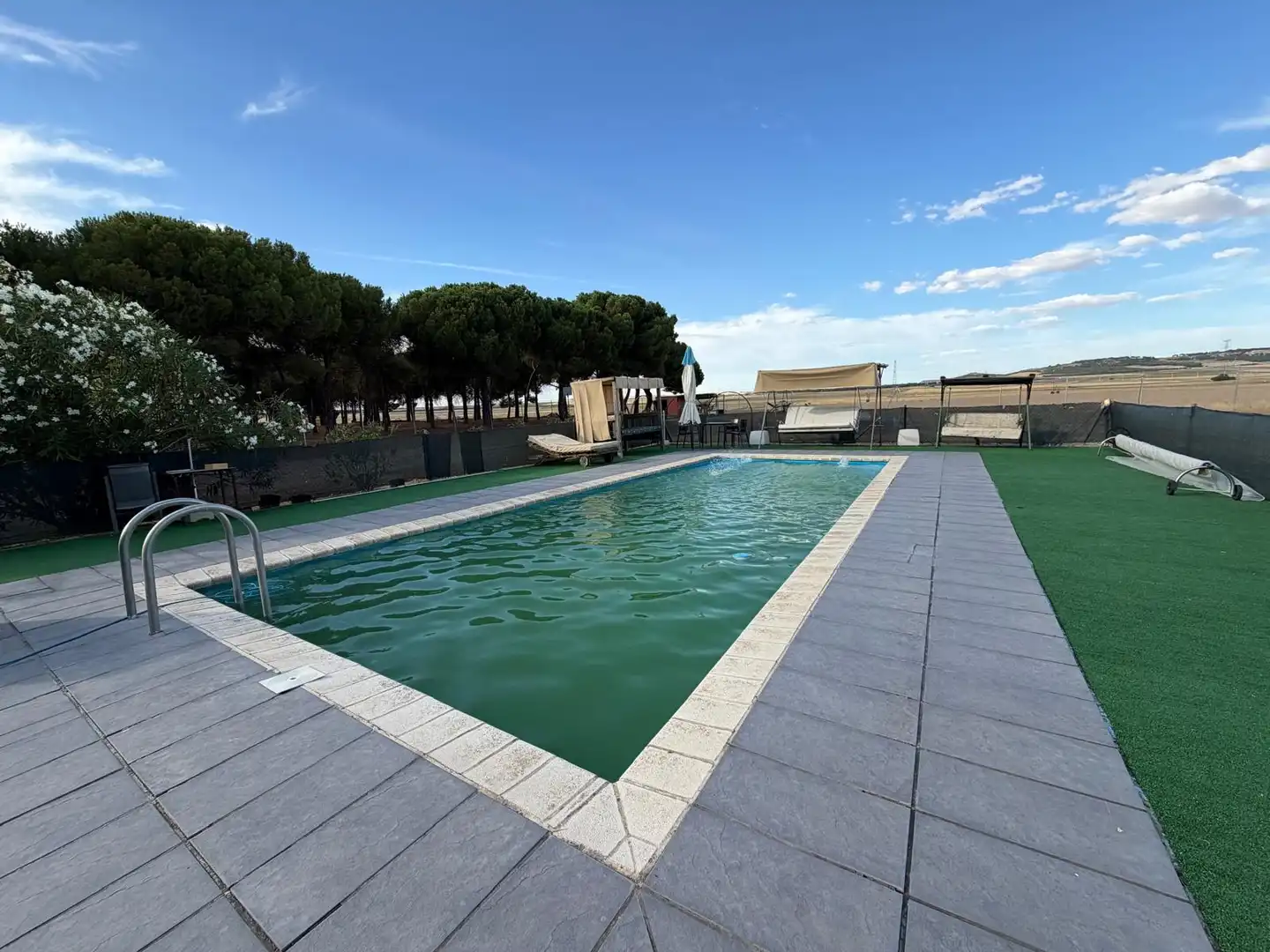 Swimming pool of Country homes for sale in Tordesillas  with Private garden, Terrace and Storage room