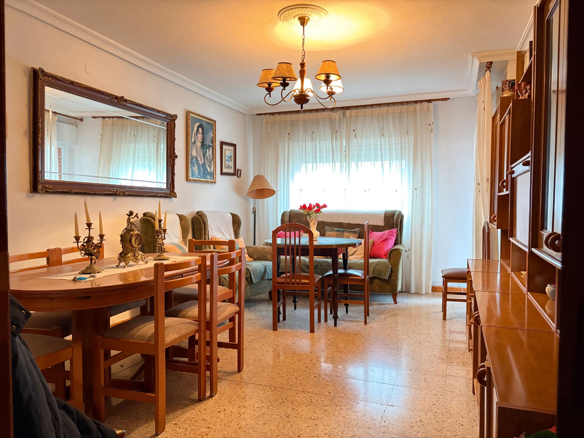 Dining room of Flat for sale in Plasencia  with Heating, Furnished and Balcony