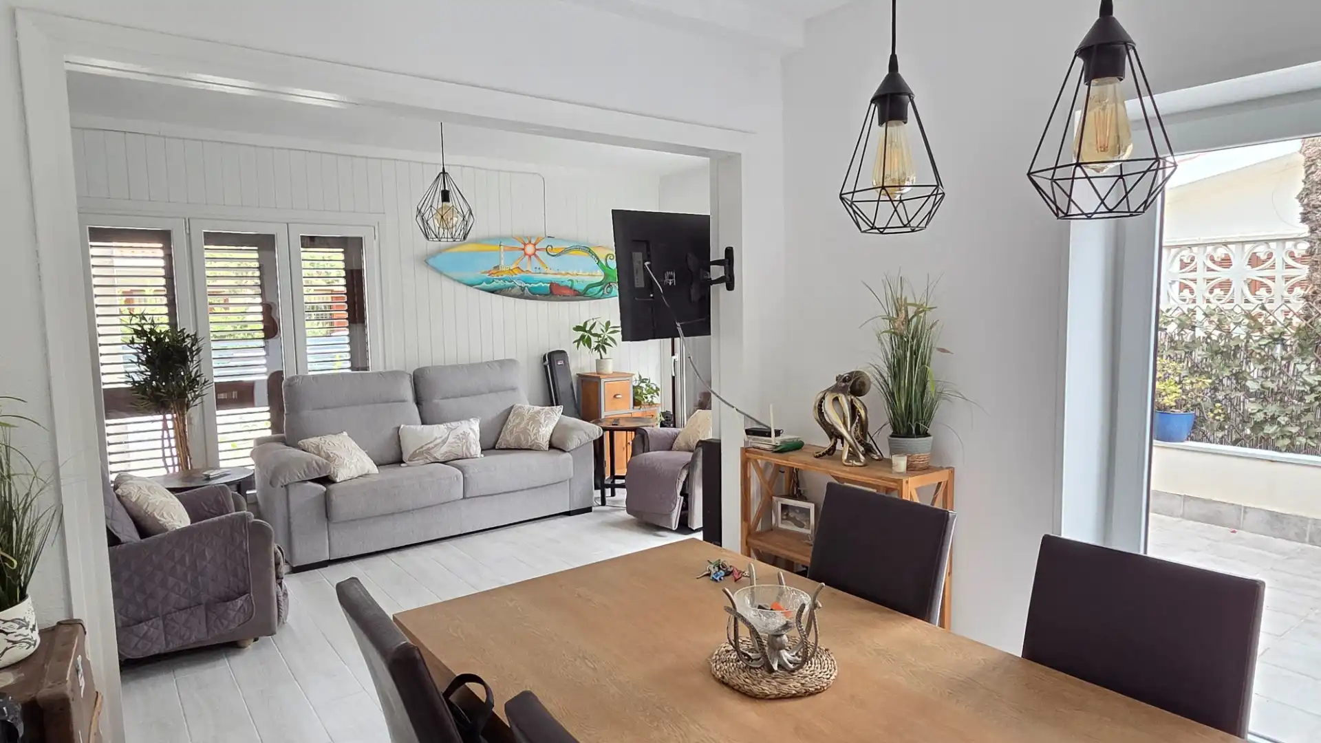 Living room of Houses for sale in Cartagena  with Air Conditioner, Private garden and Terrace
