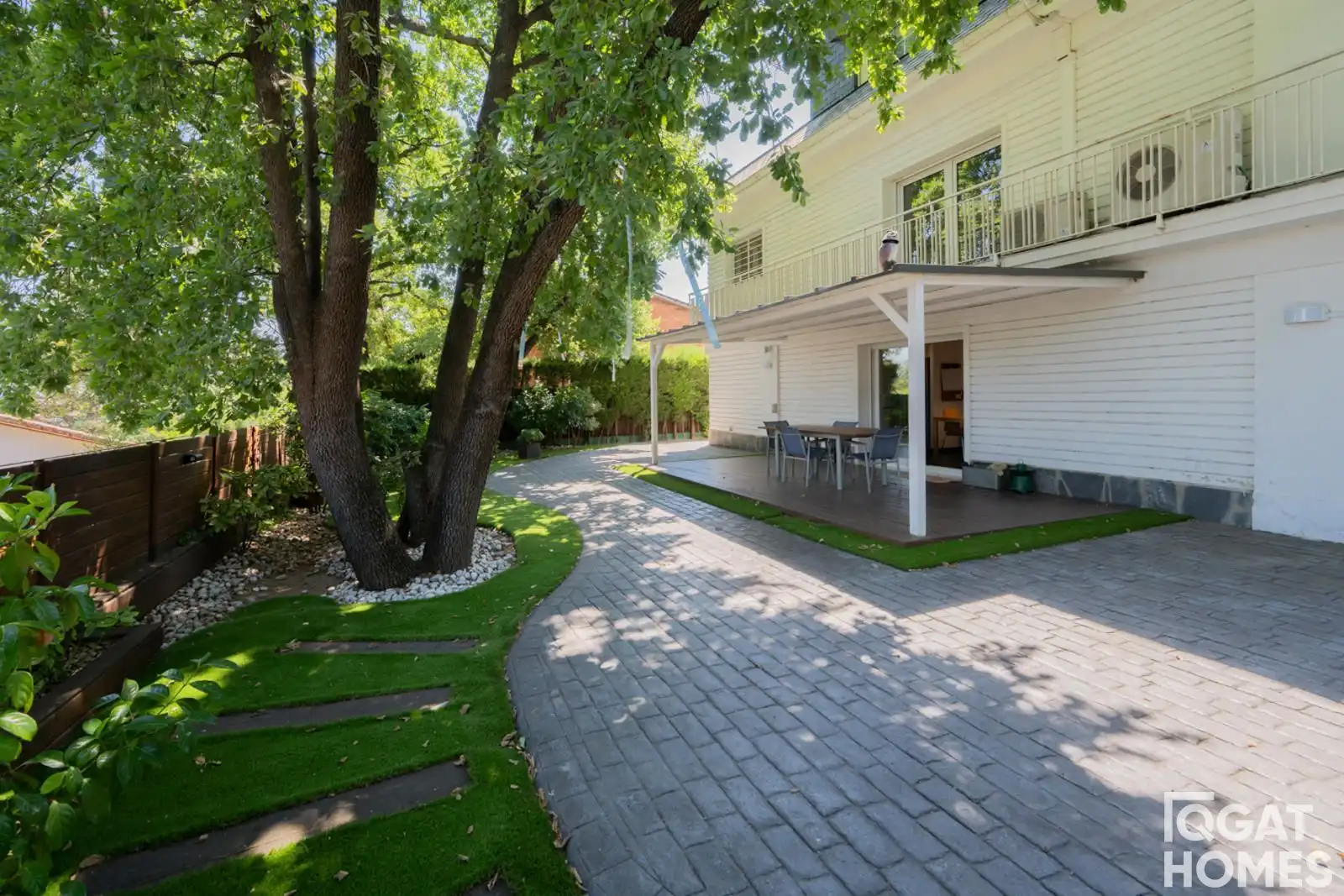 Terrassa de Casa o xalet en venda en Sant Cugat del Vallès amb Aire condicionat, Calefacció i Jardí privat