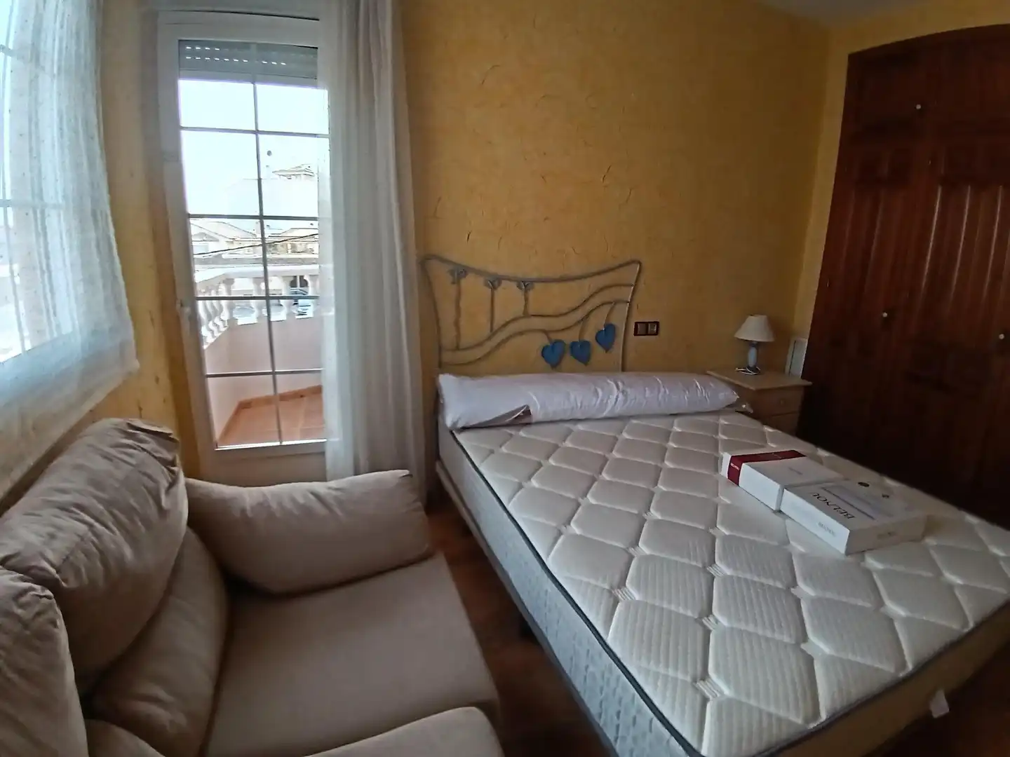 Schlafzimmer von Wohnung zur Miete in Murcia mit Klimaanlage, Heizung und Möbliert