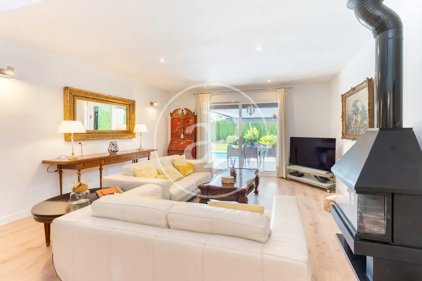 Living room of Detached homes for sale in Calvià  with Air Conditioner, Heating and Private garden