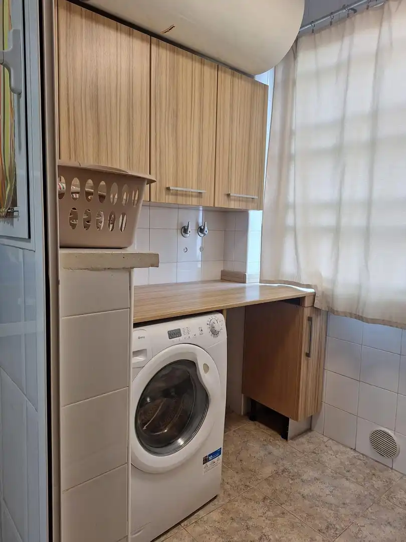 Cuina de Pis de lloguer en Murcia amb Aire condicionat, Moblat i Balcó
