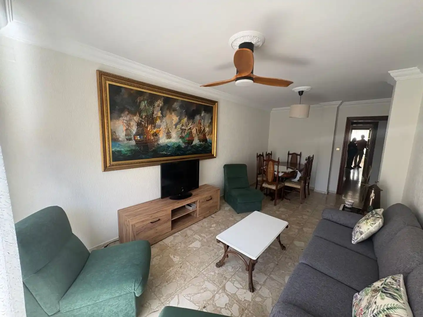 Living room of Flat for rent in Huelva  with Balcony
