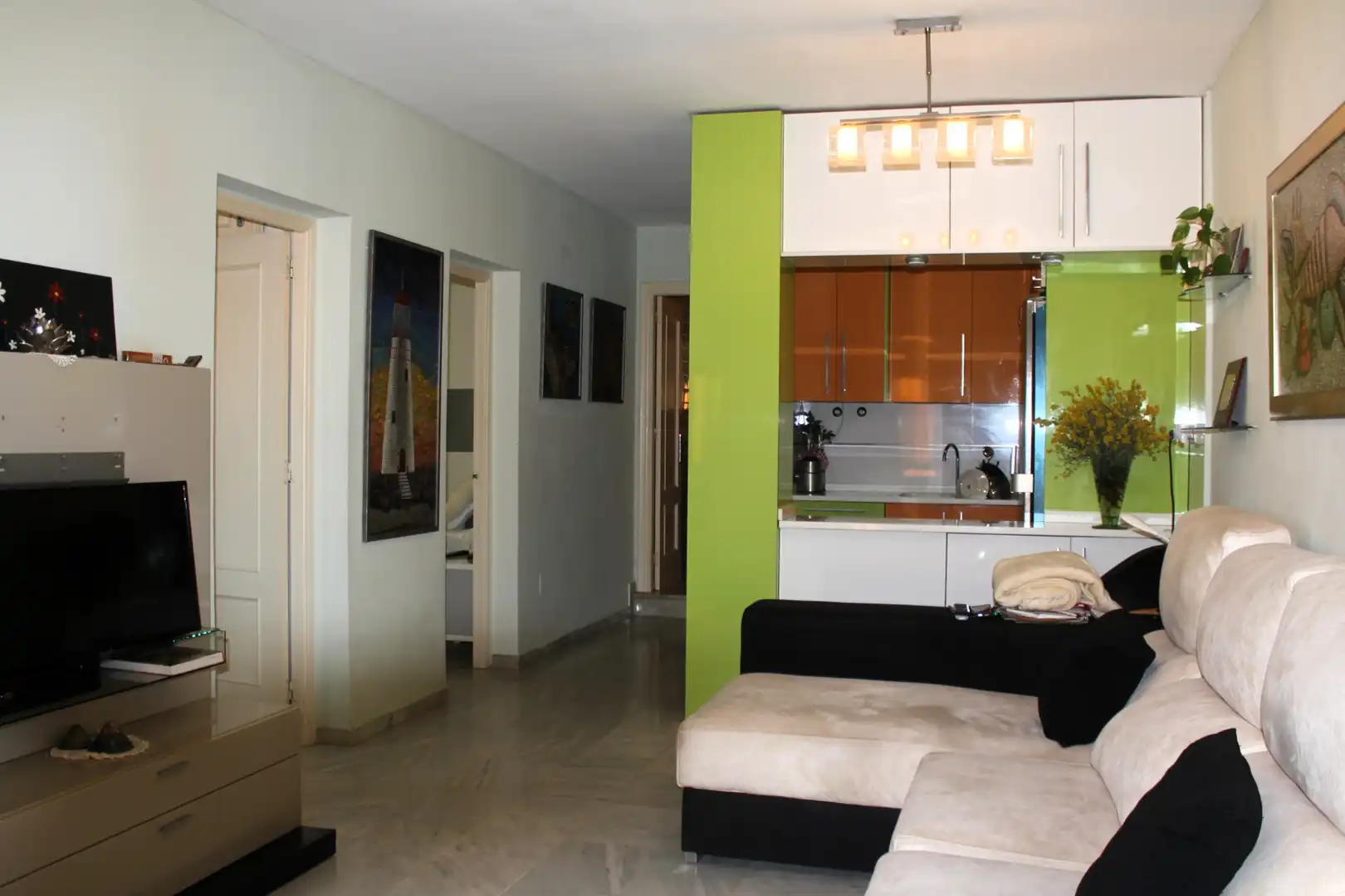 Sala de estar de Piso en venta en Níjar con Aire acondicionado, Terraza y Horno