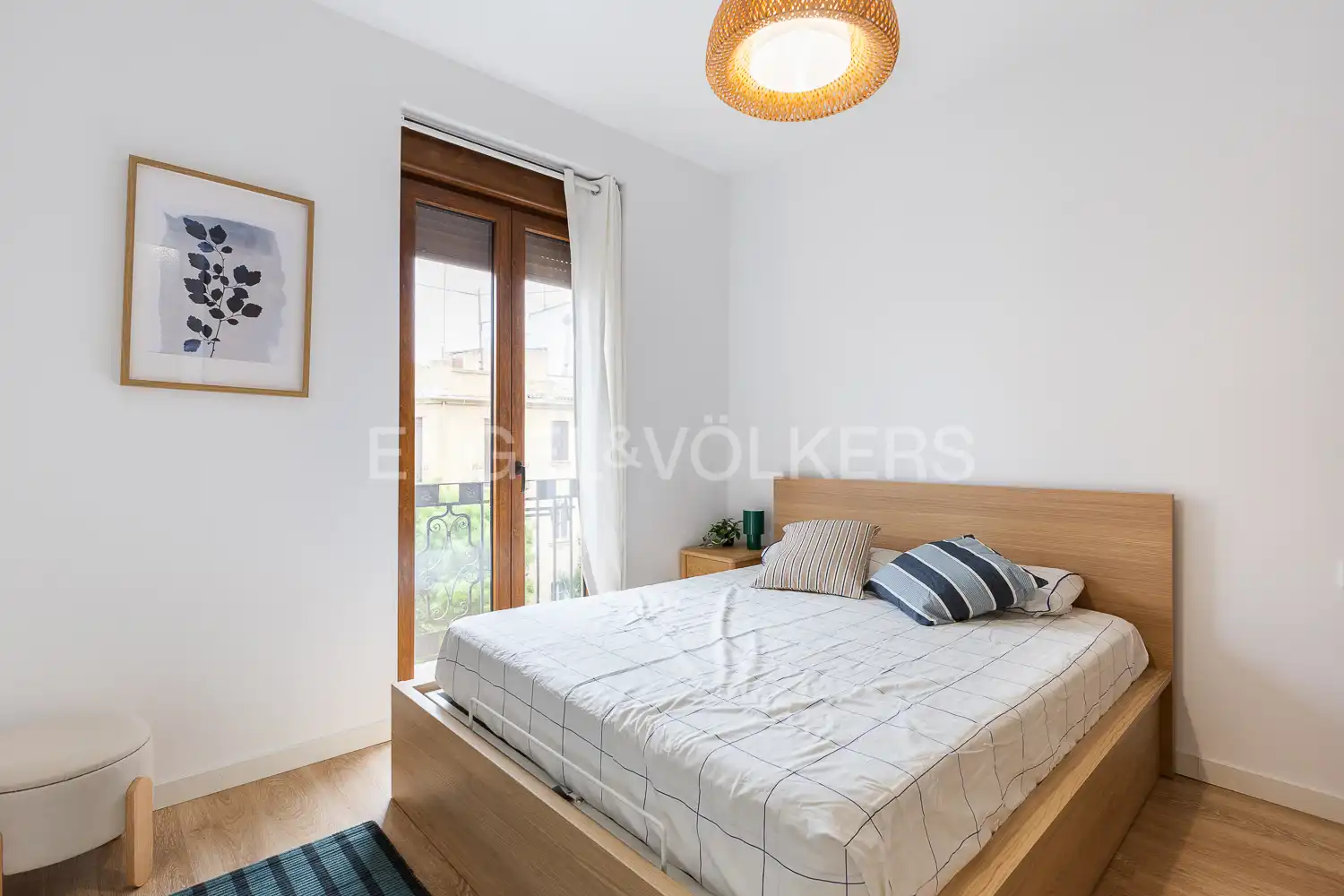 Bedroom of Flat for rent in Valencia  with Air Conditioner, Heating and Parquet flooring