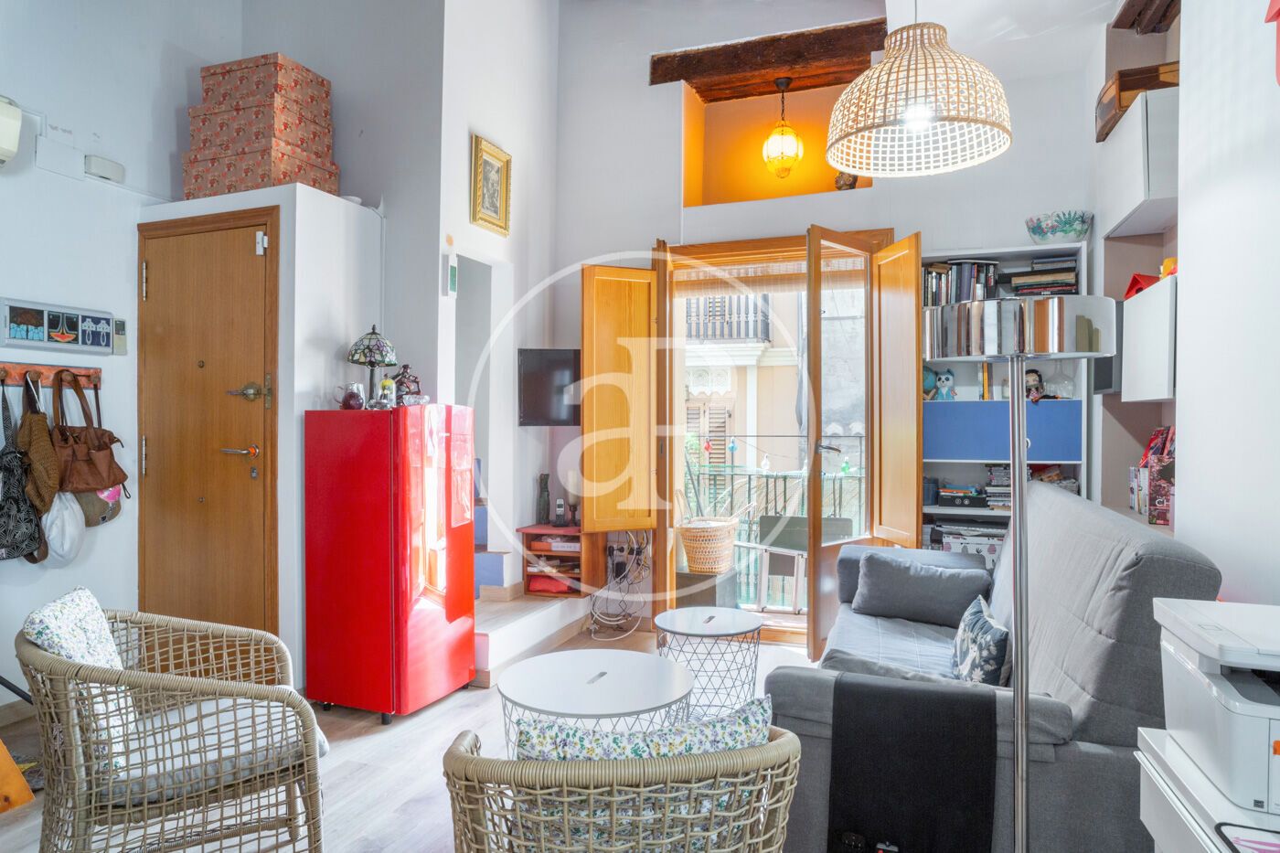 Sala d'estar de Dúplex de lloguer en  Valencia Capital amb Aire condicionat, Calefacció i Terrassa