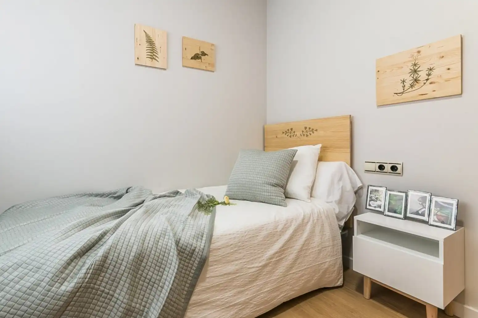 Schlafzimmer von Wohnung zum Verkauf in Terrassa mit Klimaanlage, Heizung und Parkett