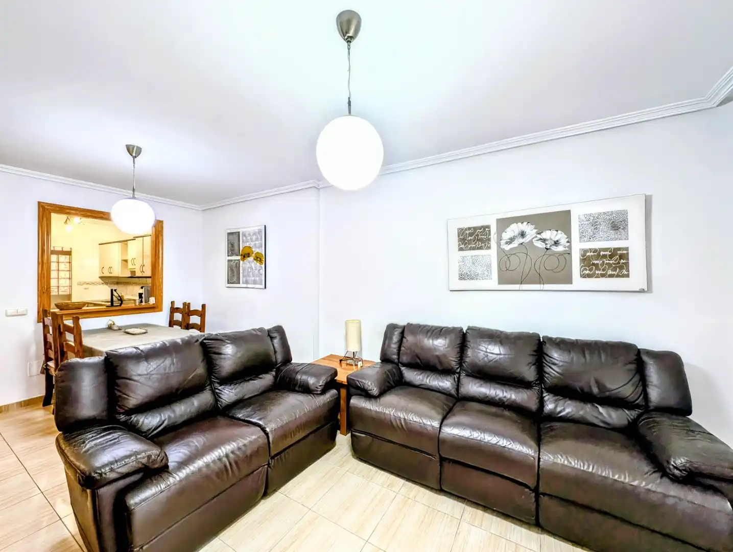 Living room of Ground floor for sale in Roquetas de Mar  with Air Conditioner, Heating and Terrace
