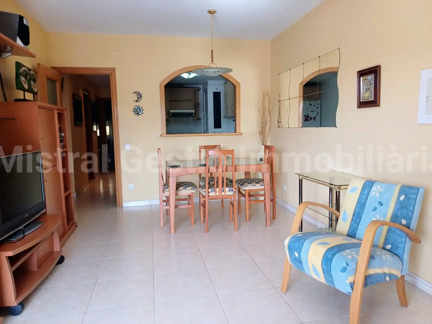 Esszimmer von Dachboden zum Verkauf in Calafell mit Klimaanlage, Terrasse und Abstellraum