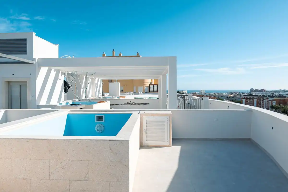 Terrace of Duplexes for sale in Estepona  with Terrace, Storage room and Swimming Pool