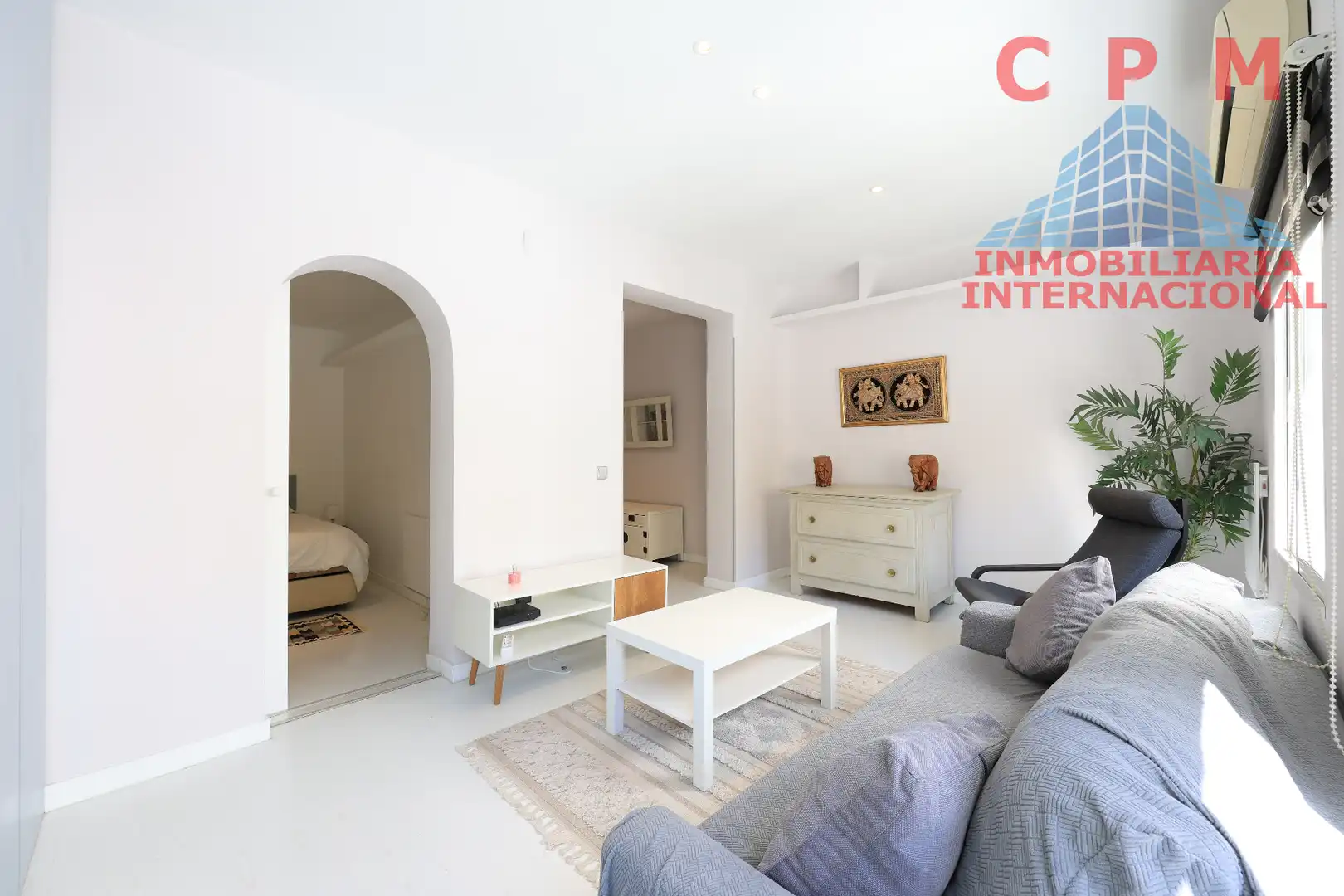 Sala de estar de Piso de alquiler en Madrid con Aire acondicionado, Calefacción y Parquet