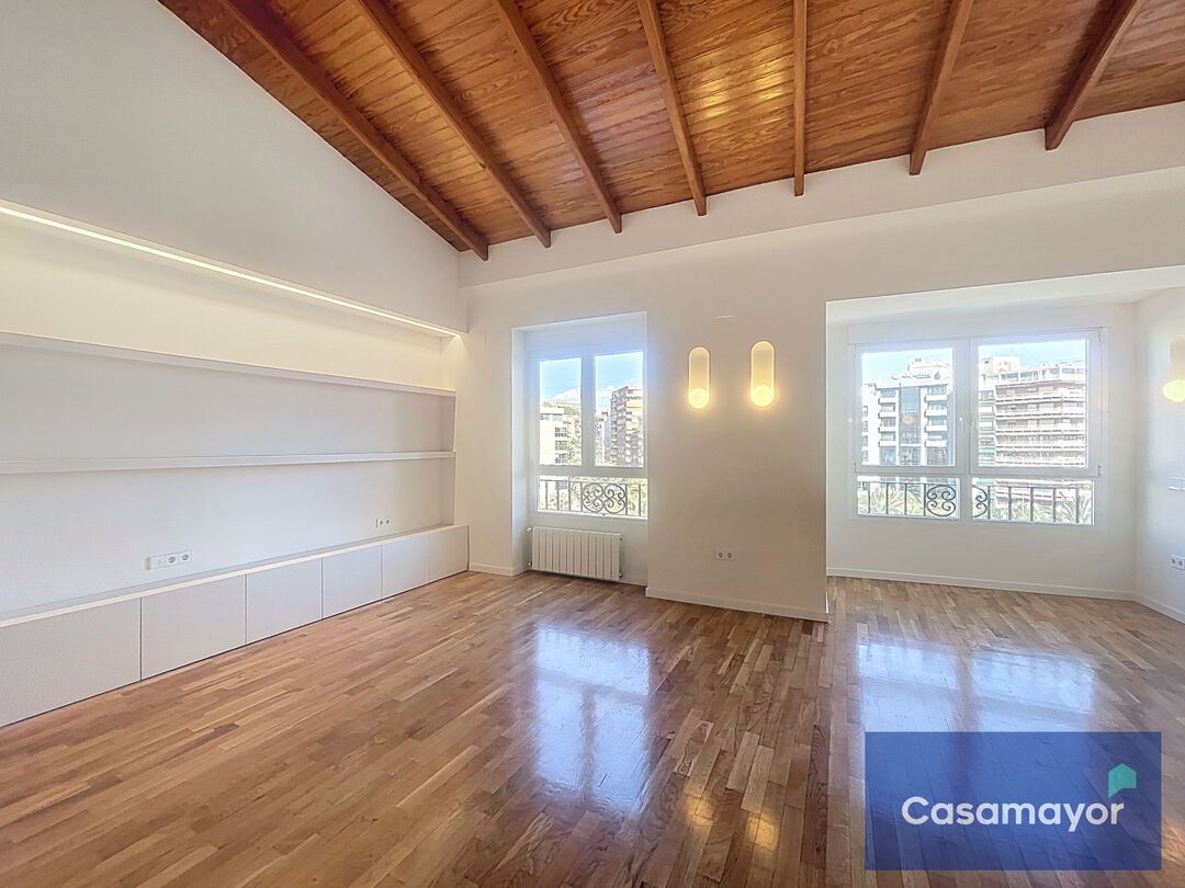 Sala d'estar de Pis de lloguer en Alicante / Alacant amb Aire condicionat, Calefacció i Terrassa