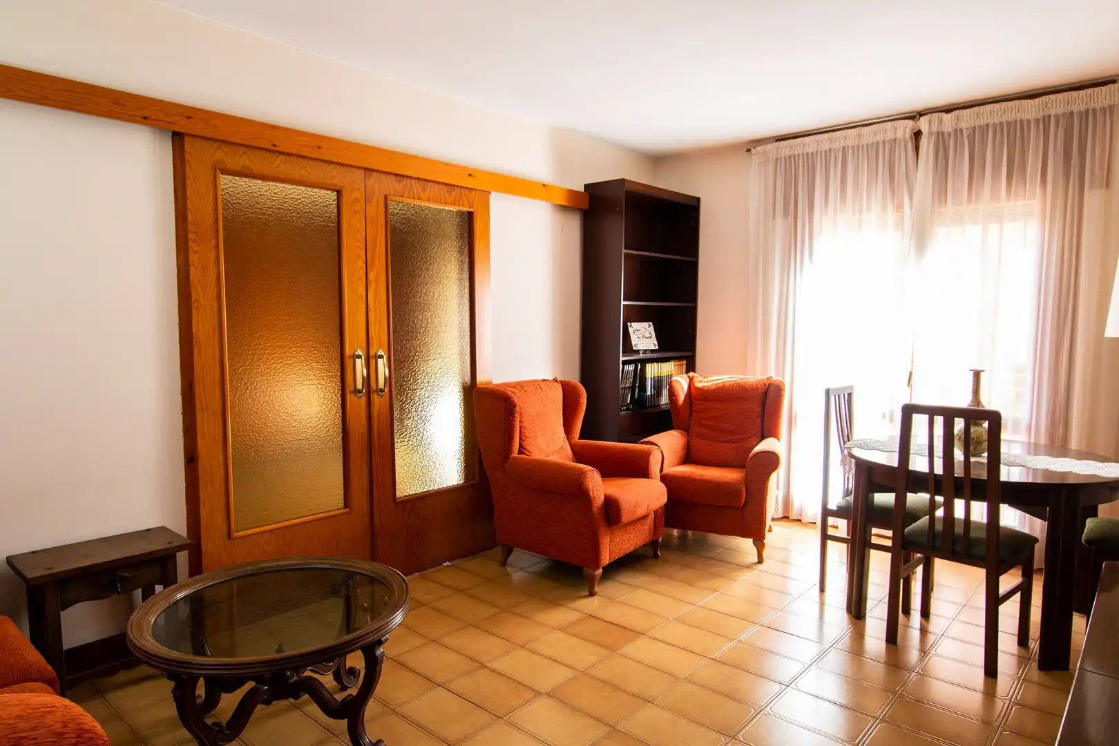 Living room of Flat for sale in Caspe  with Air Conditioner and Heating