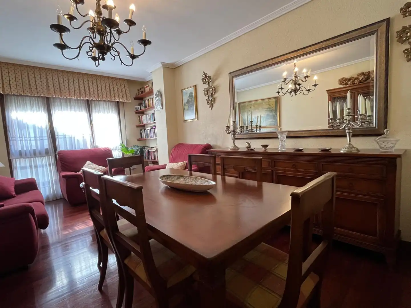 Dining room of Flat for sale in Los Corrales de Buelna   with Heating, Parquet flooring and Storage room