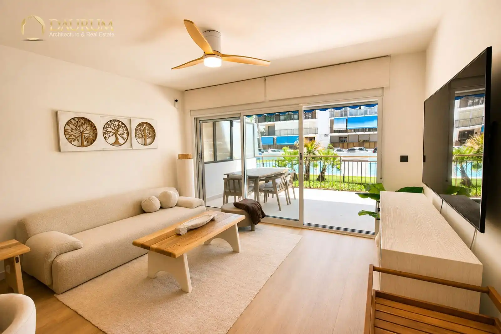 Sala de estar de Piso en venta en Alicante / Alacant con Aire acondicionado, Terraza y Piscina