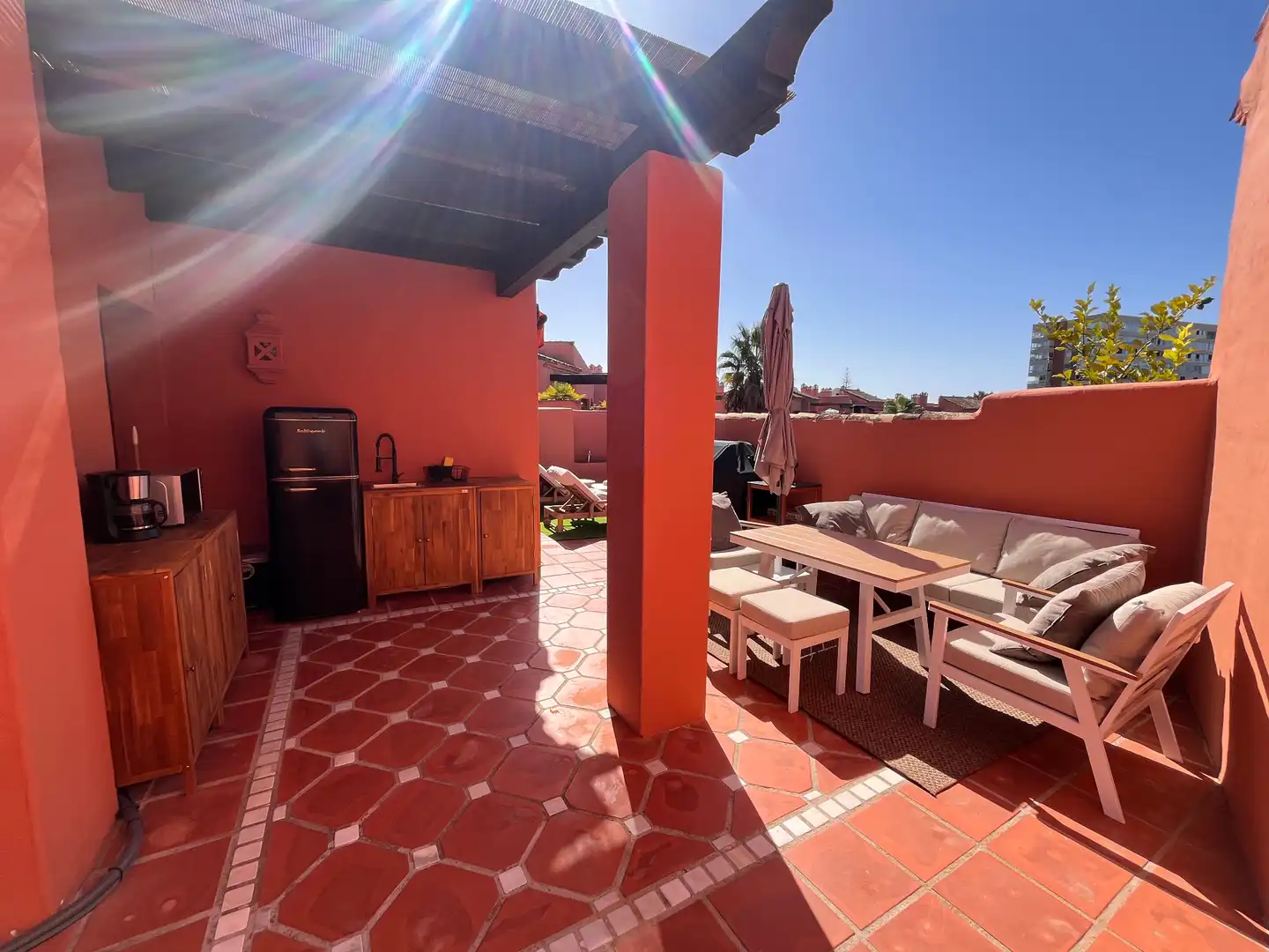 Terrace of Attic for rent in Marbella  with Air Conditioner, Heating and Terrace