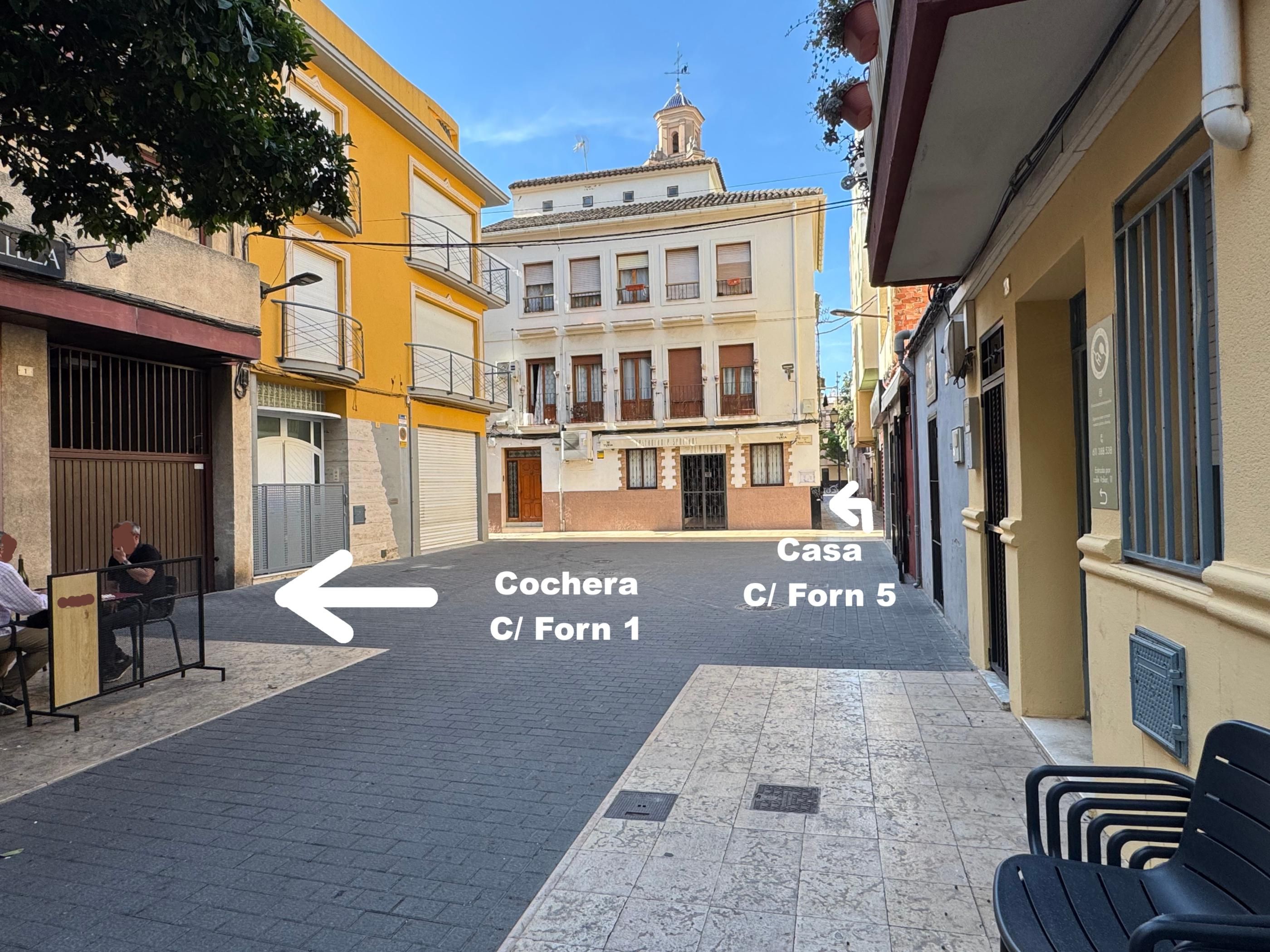Vista exterior de Casa adosada en venda en Gandia