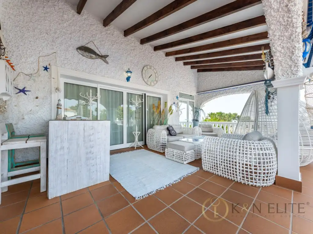 Terraza de Casa o chalet en venta en Moraira con Aire acondicionado, Jardín privado y Terraza