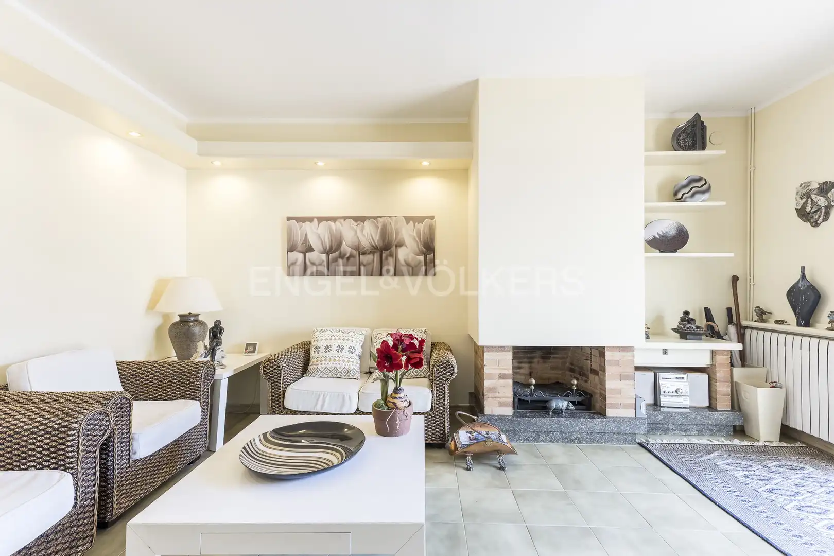 Sala de estar de Casa o chalet en venta en Barcelona con Calefacción, Jardín privado y Terraza