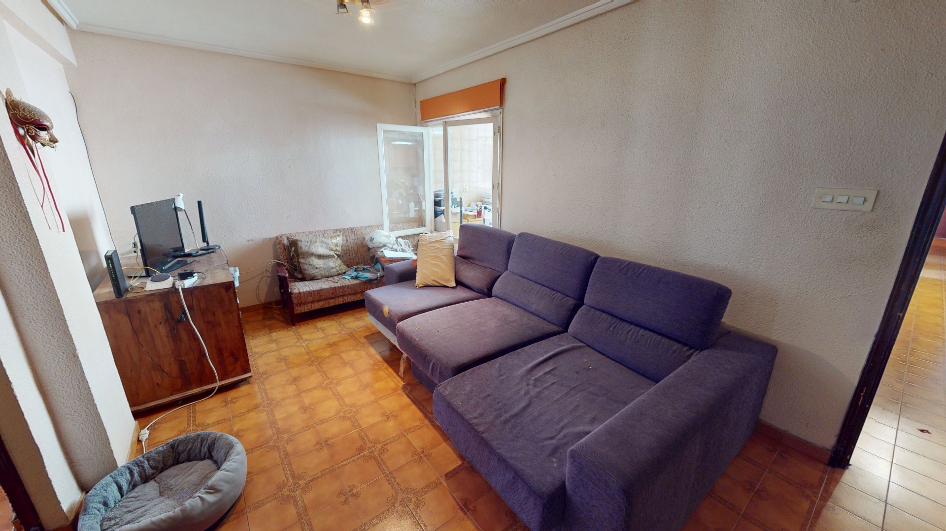 Living room of Flat for sale in Elche / Elx  with Furnished and Balcony
