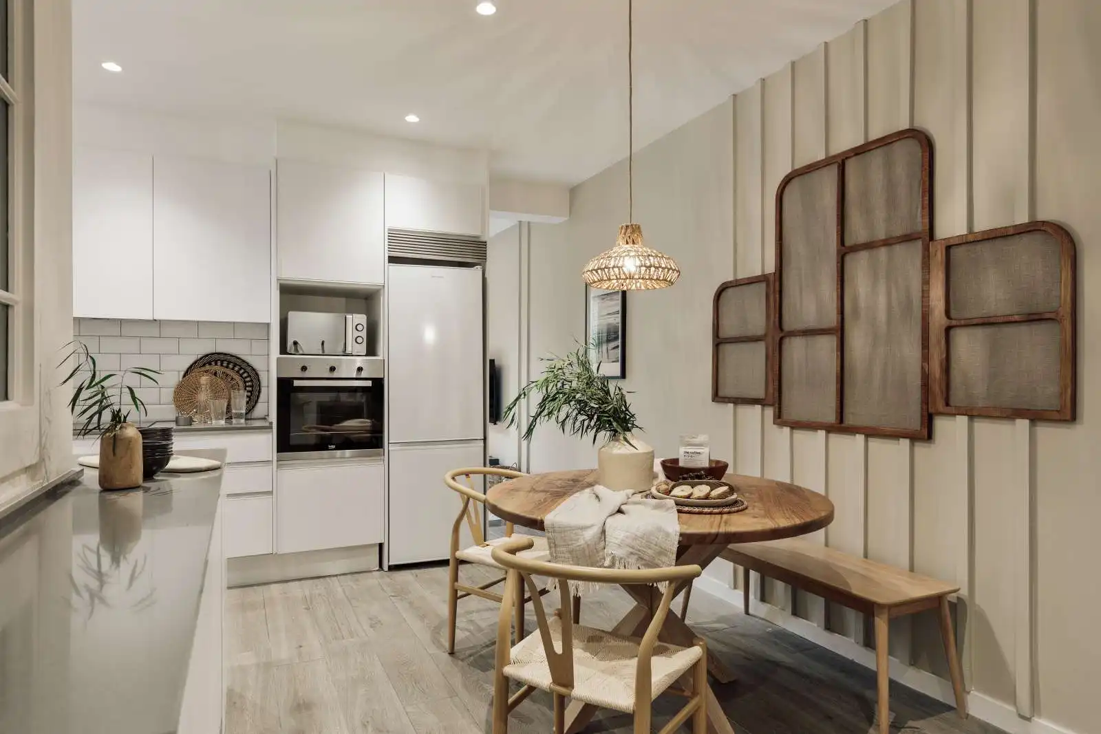 Cuina de Apartament per a compartir en Barcelona amb Aire condicionat, Terrassa i Moblat