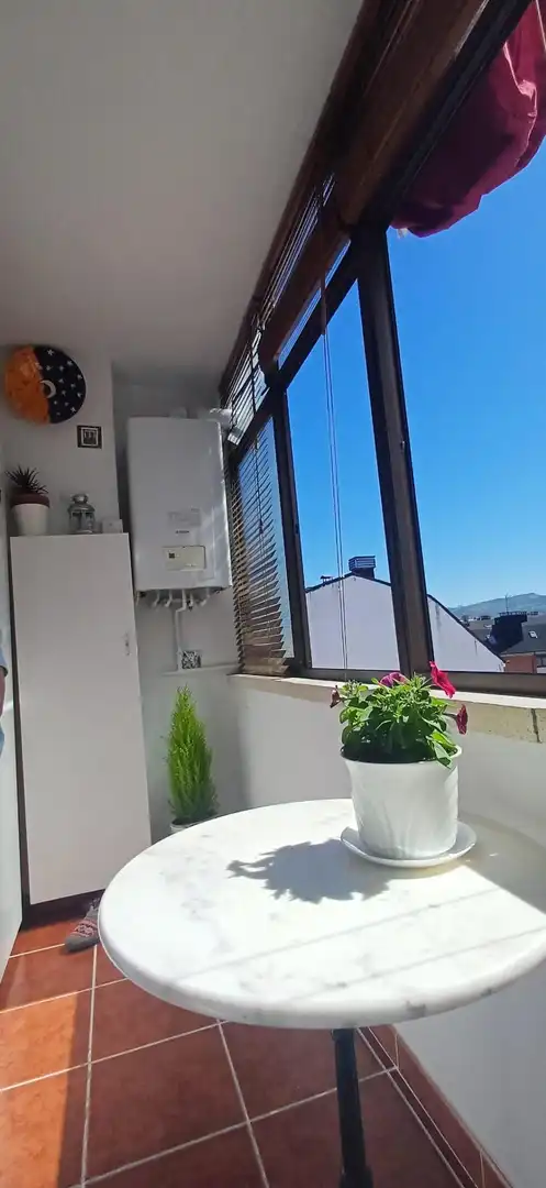 Terraza de Apartamento de alquiler en Oviedo  con Calefacción y Amueblado