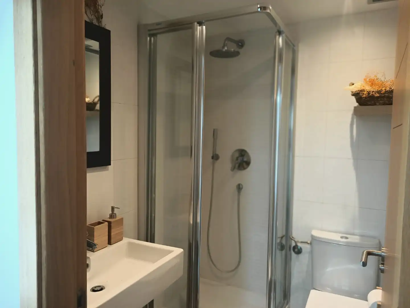 Baño de Piso de alquiler en Mojácar con Aire acondicionado, Terraza y Piscina