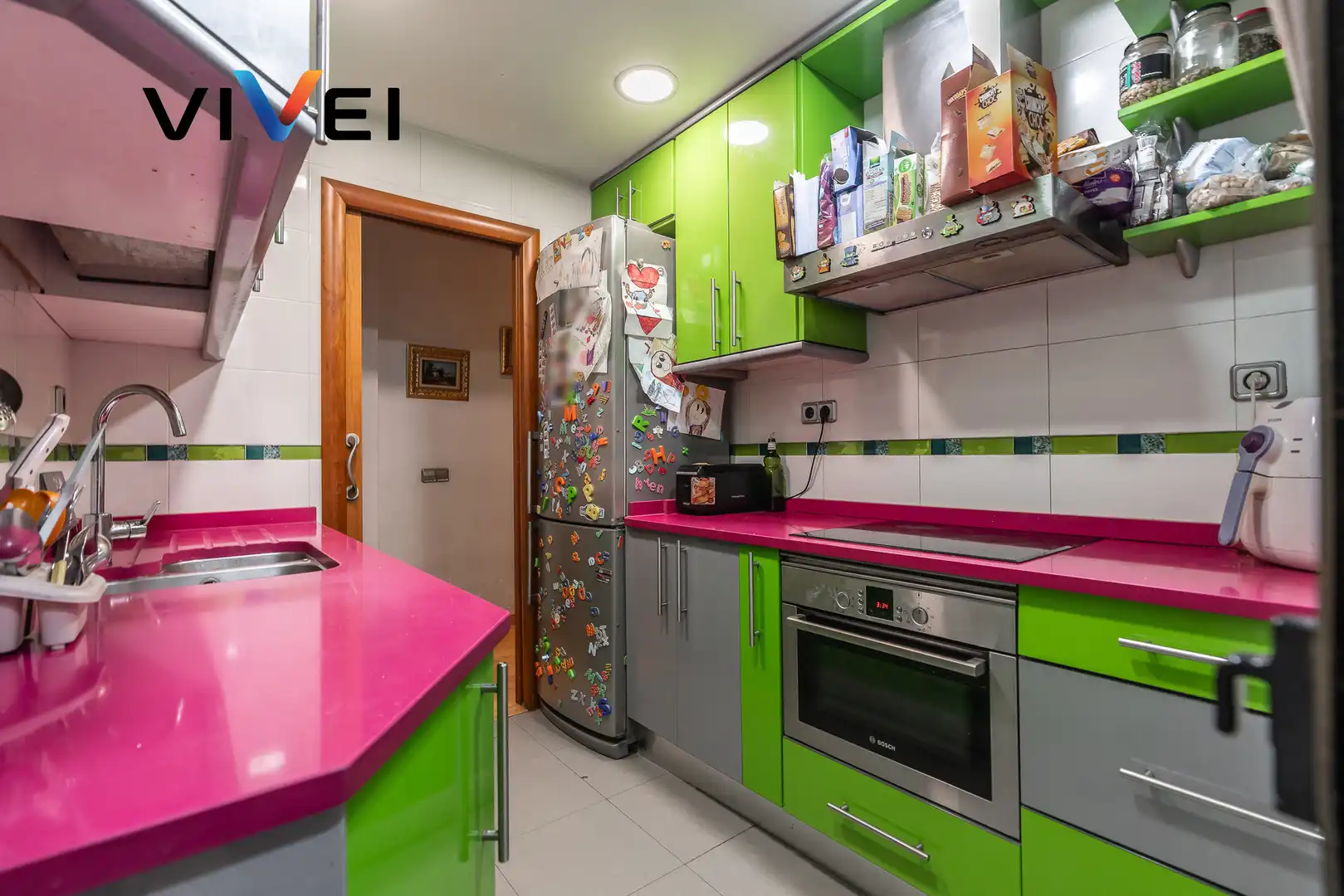 Kitchen of Flat for sale in Madrid  with Heating